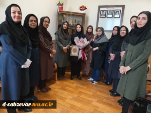 برگزاری آیین تکریم از کارکنان حوزه روابط عمومی به مناسبت 27 اردیبهشت ماه روز ارتباطات و  روابط عمومی و ارتباطات در دانشکده فنی و حرفه ای دختران  سبزوار 4