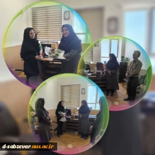 برگزاری آیین تکریم از کارکنان حوزه روابط عمومی آموزشکده ملی مهارت  دختران  سبزوار در قاب تصویر