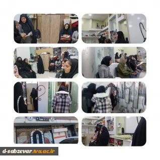 بازدید دانشجویان  رشته  طراحی ودوخت درس: الگو ودوخت صنعتی   همزمان  باهفته پژوهش