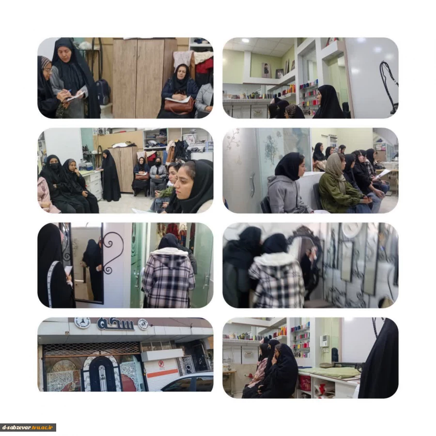 بازدید دانشجویان  رشته  طراحی ودوخت درس: الگو ودوخت صنعتی   همزمان  باهفته پژوهش  2